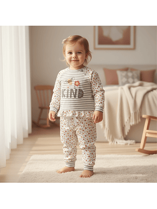 Pijama de bebé 100% algodão 