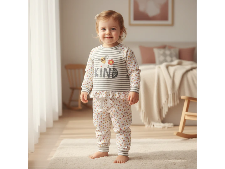 Pijama de bebé 100% algodão  1