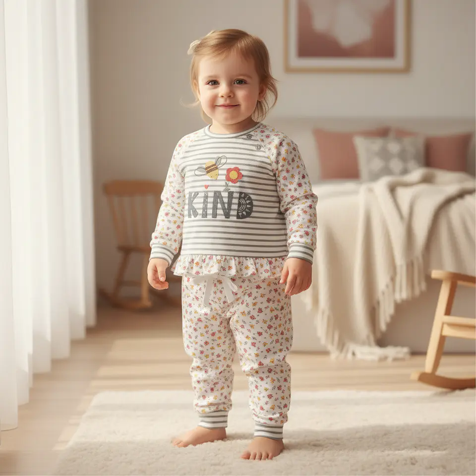 Pijama de bebé 100% algodão  1