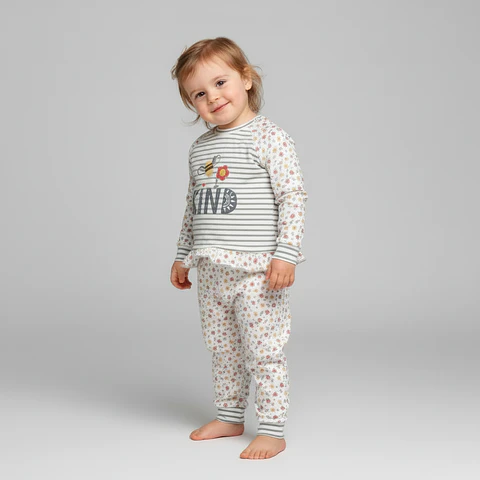 Pijama de bebé 100% algodão 