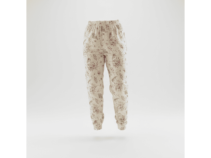 Pijama em algodão - rosa velho 3