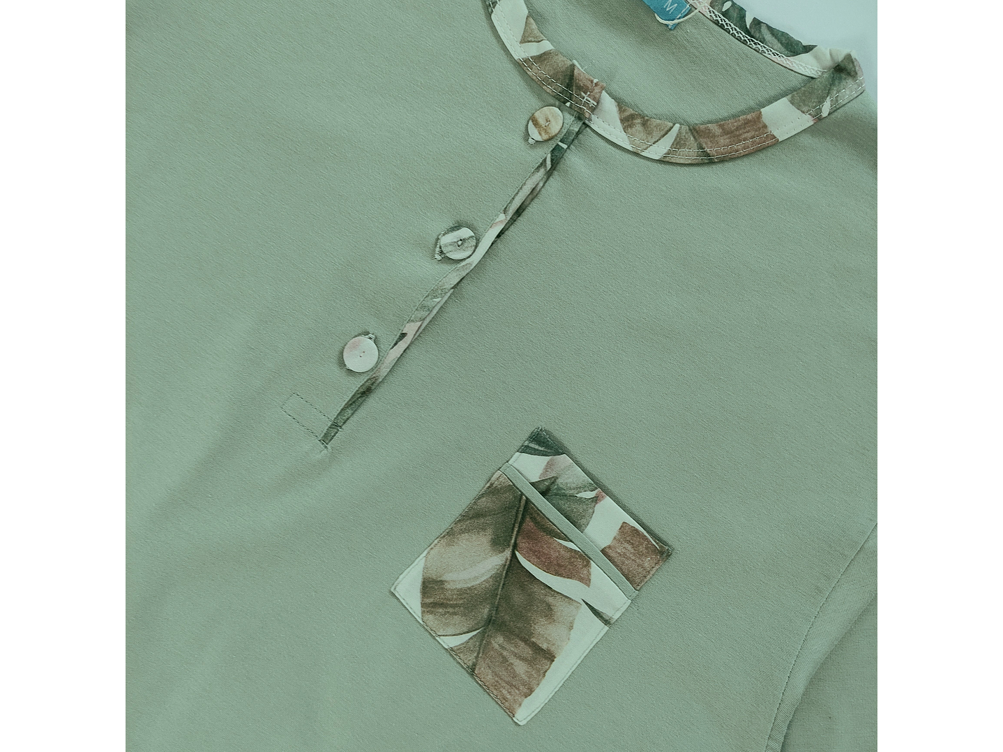 Pijama em algodão - verde 4