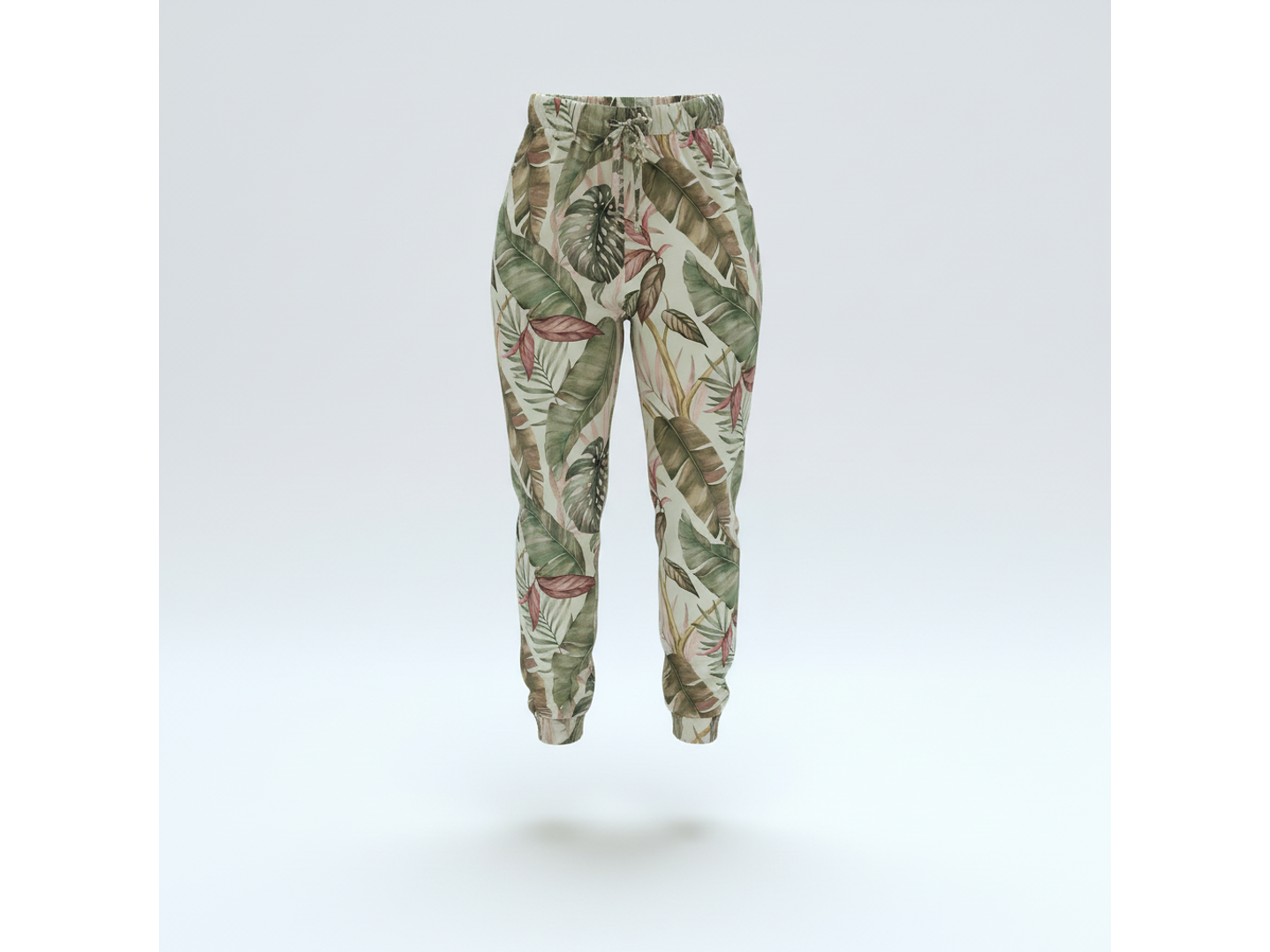 Pijama Rosa Velho com Elefante e Calças Tropicais 3