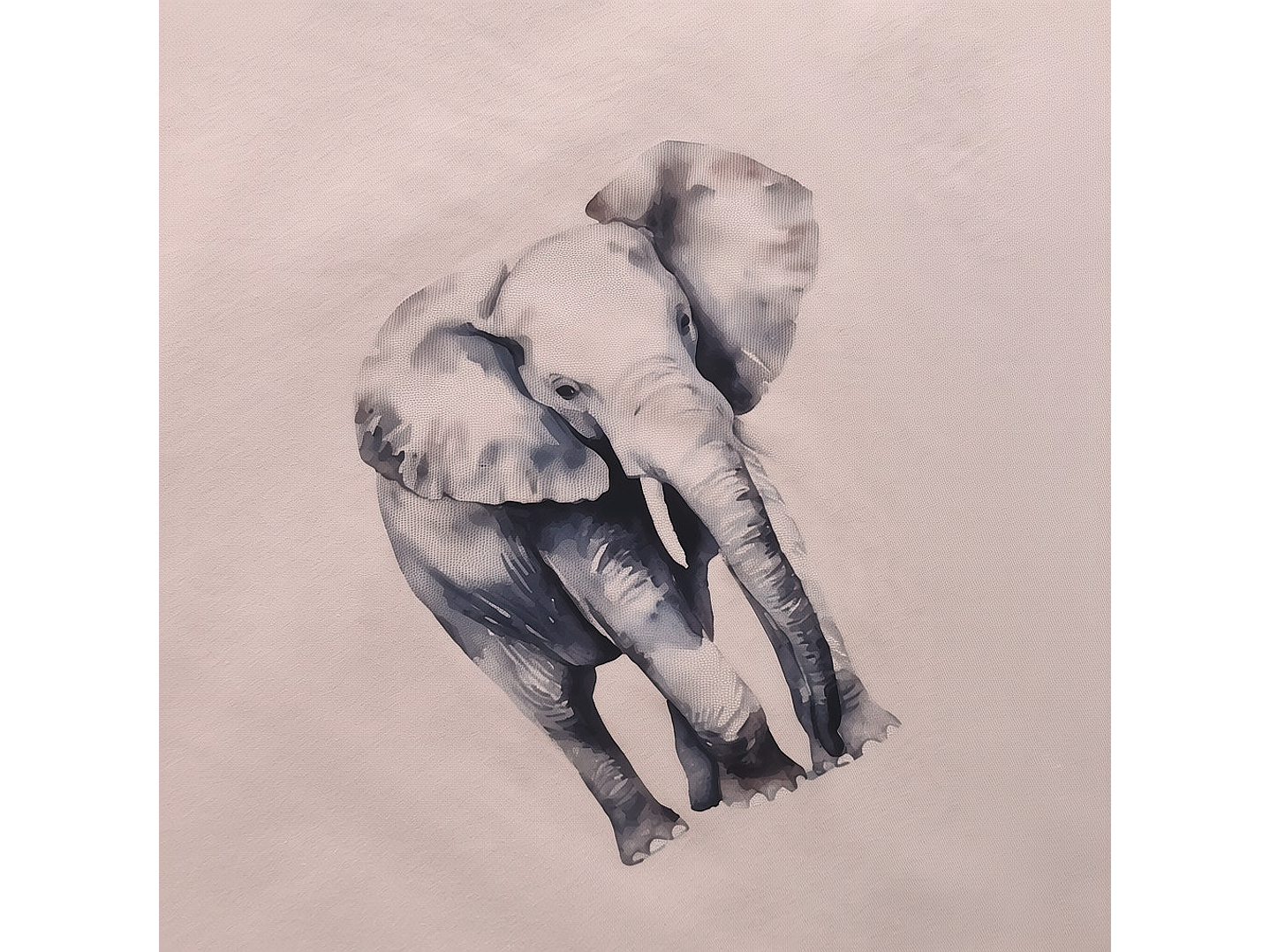 Pijama Rosa Velho com Elefante e Calças Tropicais 4