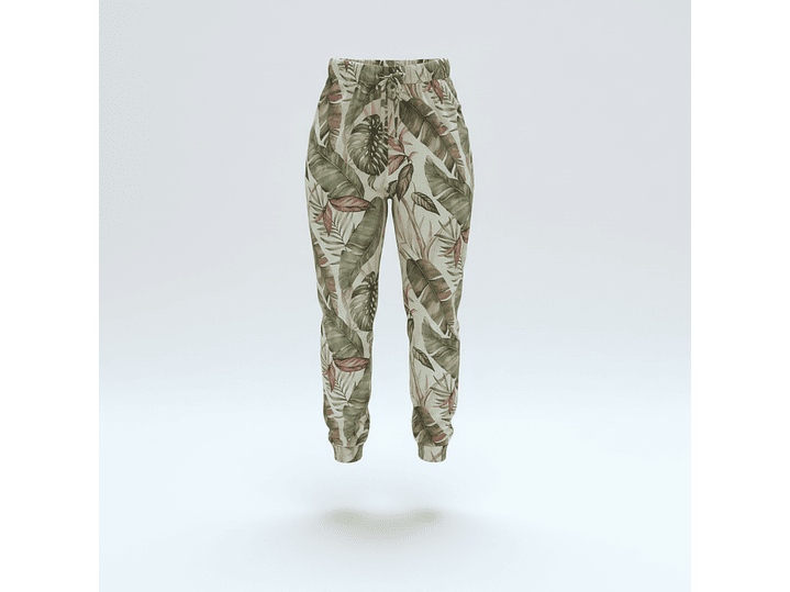 Pijama verde com Elefante e Calças Tropicais  4