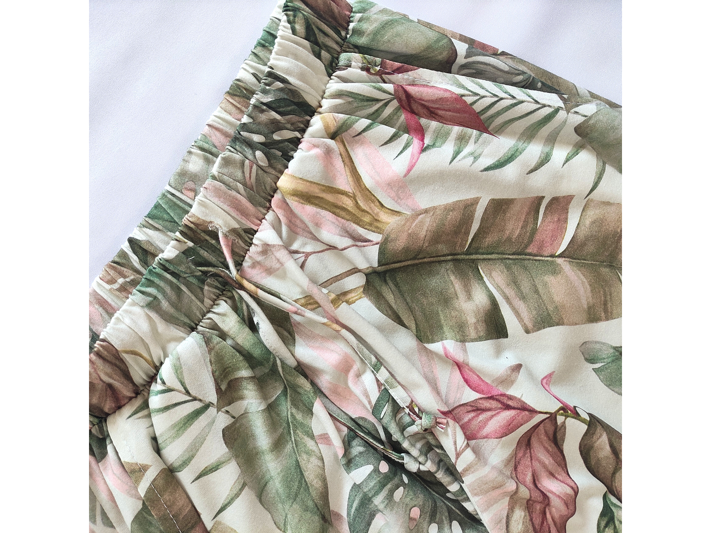 Pijama verde com Elefante e Calças Tropicais  5