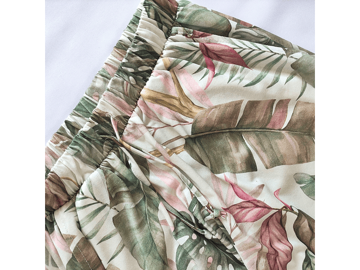 Pijama verde com Elefante e Calças Tropicais  5