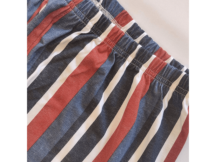 Pijama de homem em algodão - riscas 4