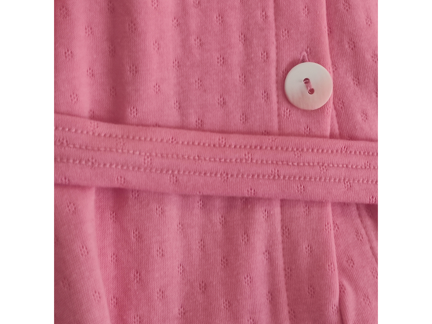 Robe de mulher em algodão com botões e cinto 3