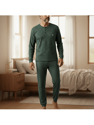 Pijama de homem em algodão