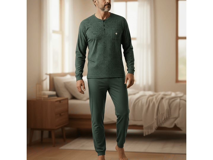 Pijama de homem em algodão 1