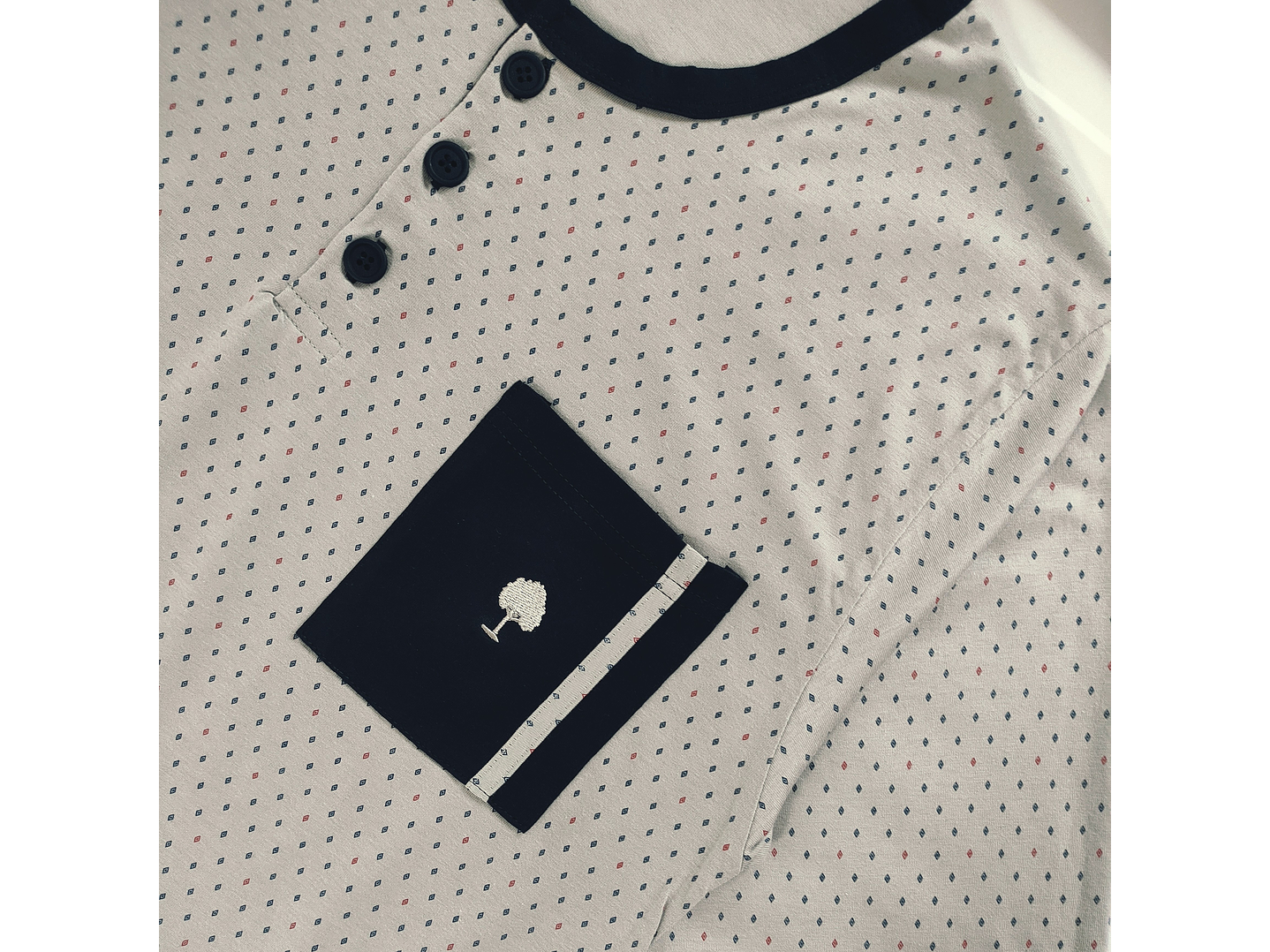 Pijama de homem em algodão - cinza 4