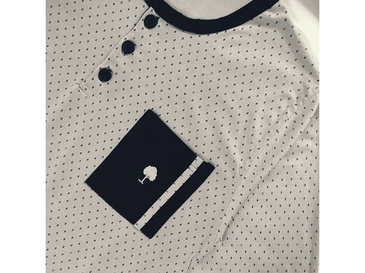 Pijama de homem em algodão - cinza 4