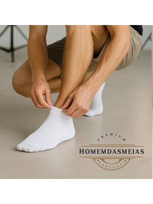 Meia baixa em fibra de bambu - Pack de 3
