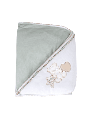 Manta para bebé em algodão Star Bear