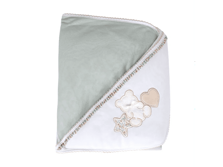 Manta para bebé em algodão Star Bear 1