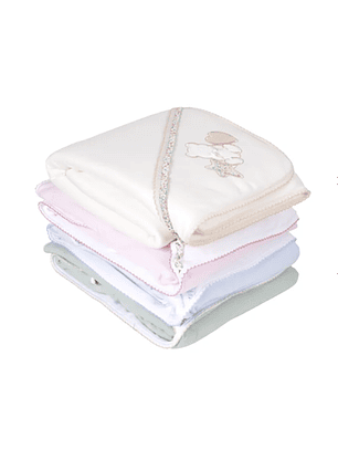 Manta para bebé em algodão Star Bear