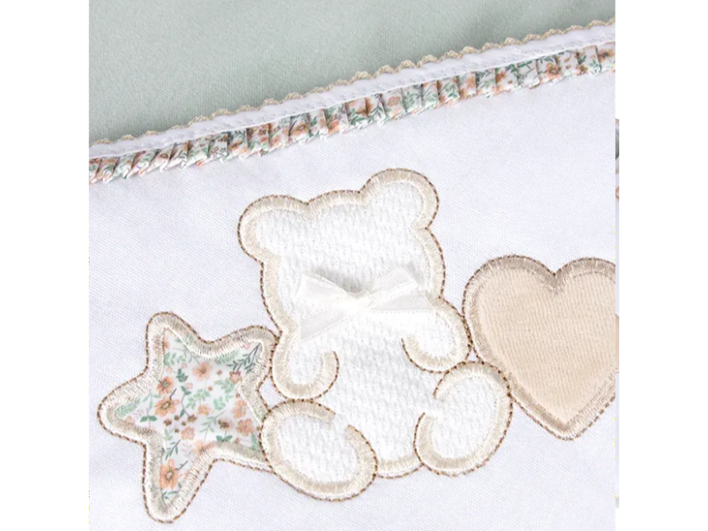 Manta para bebé em algodão Star Bear 3