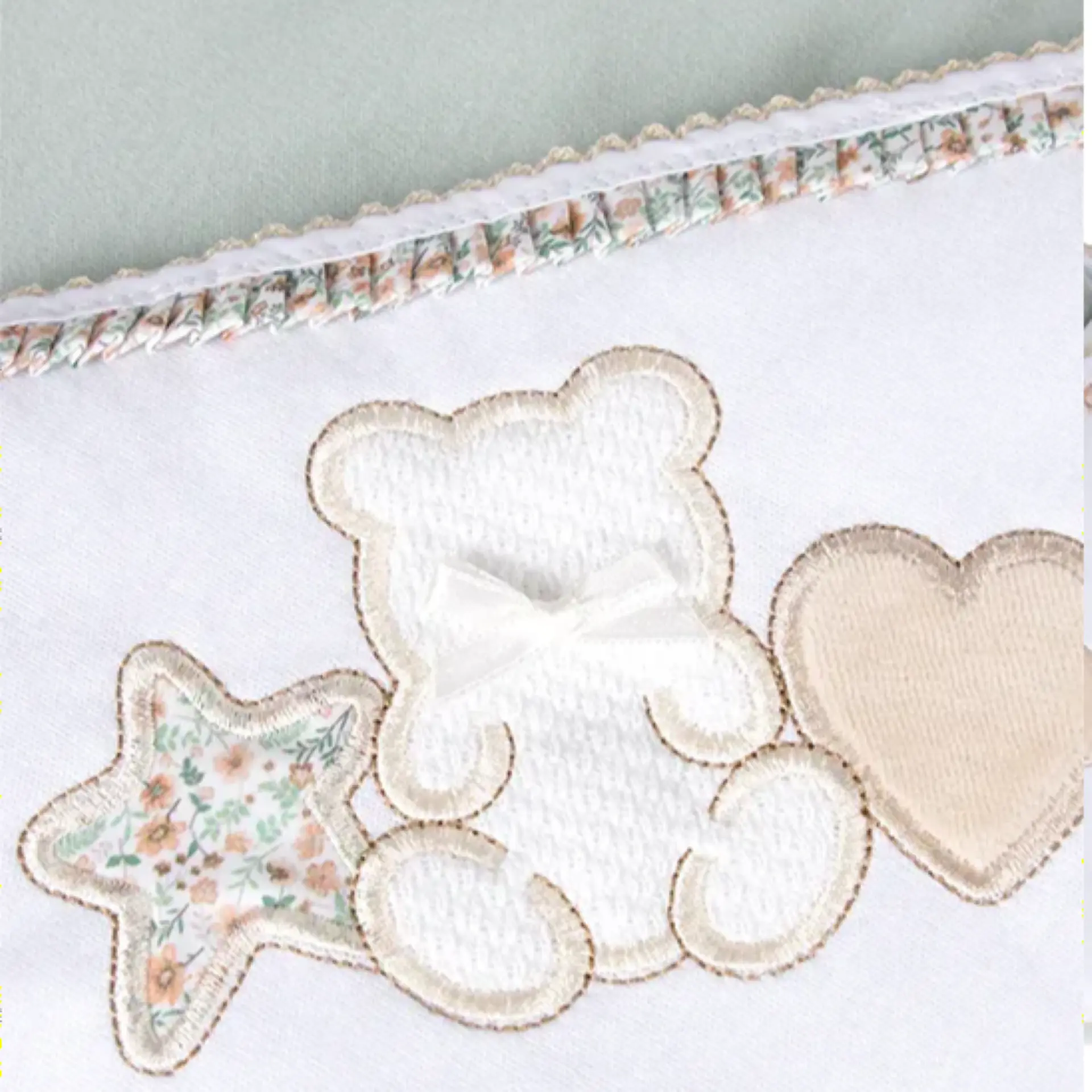Manta para bebé em algodão Star Bear 3