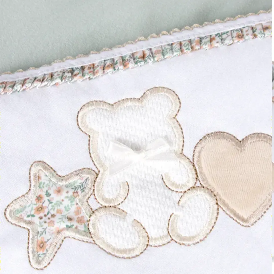 Manta para bebé em algodão Star Bear 3