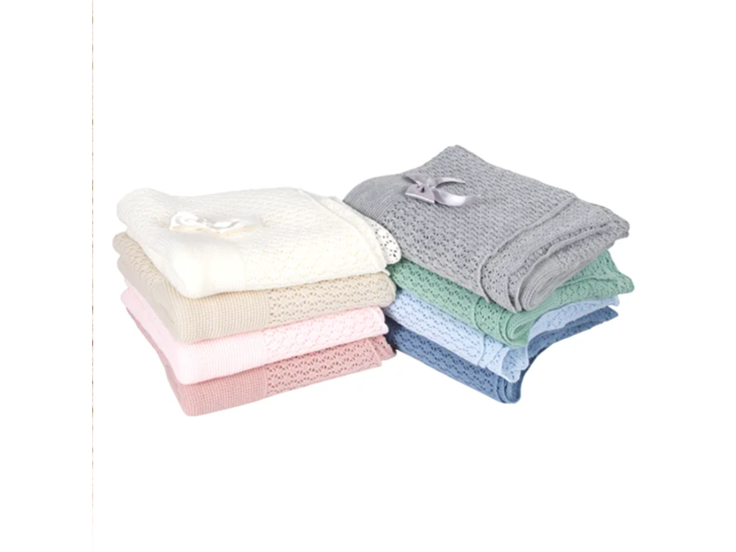 Manta em malha trabalhada Laço 4