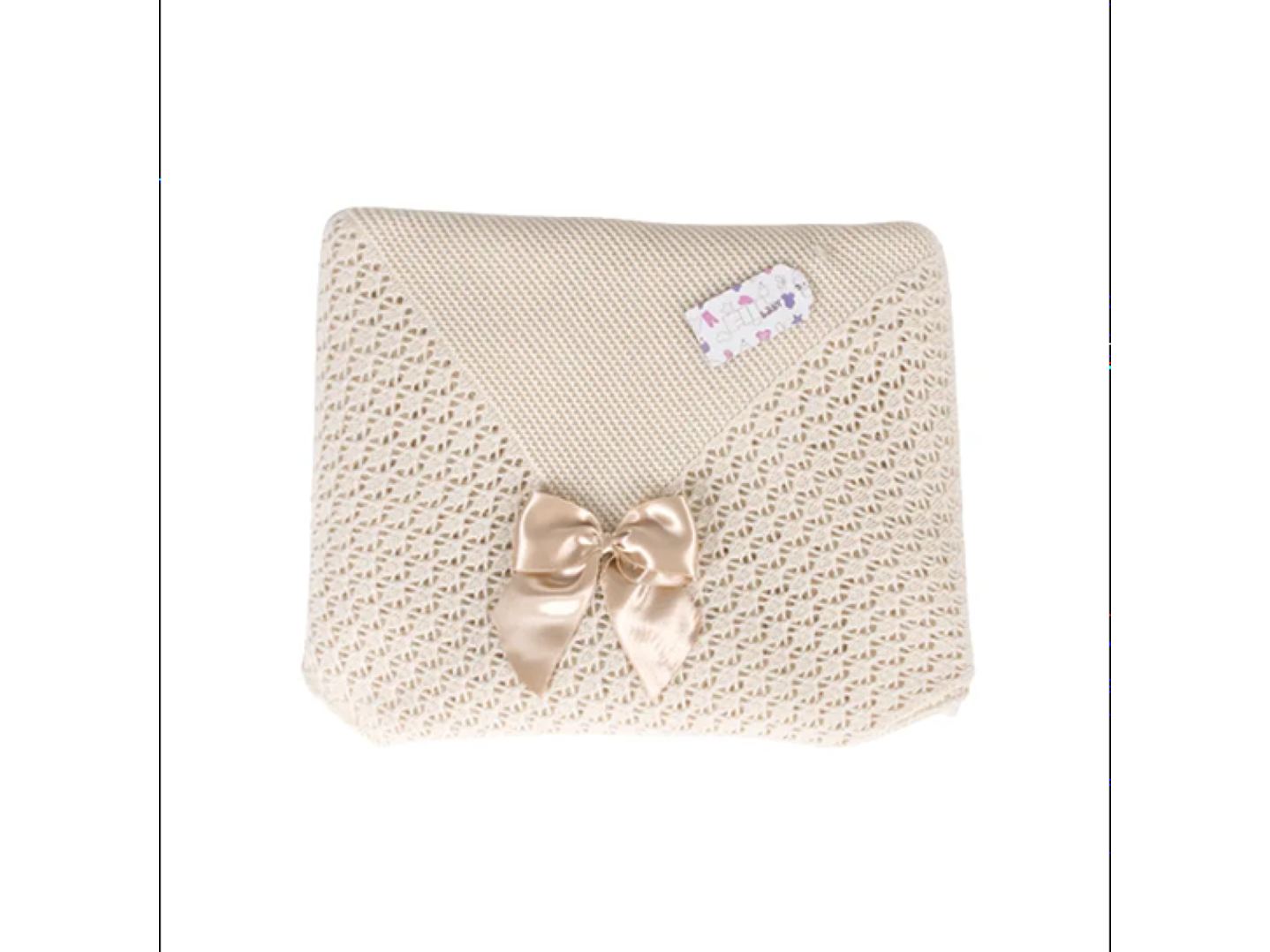 Manta em malha trabalhada Laço 1