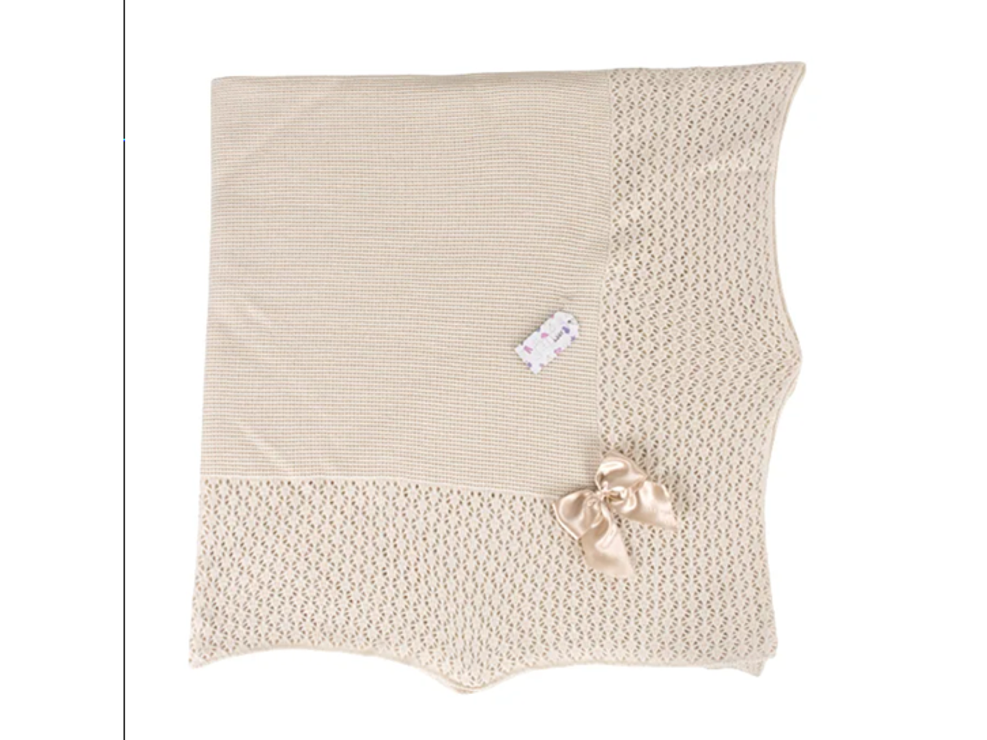 Manta em malha trabalhada Laço 2