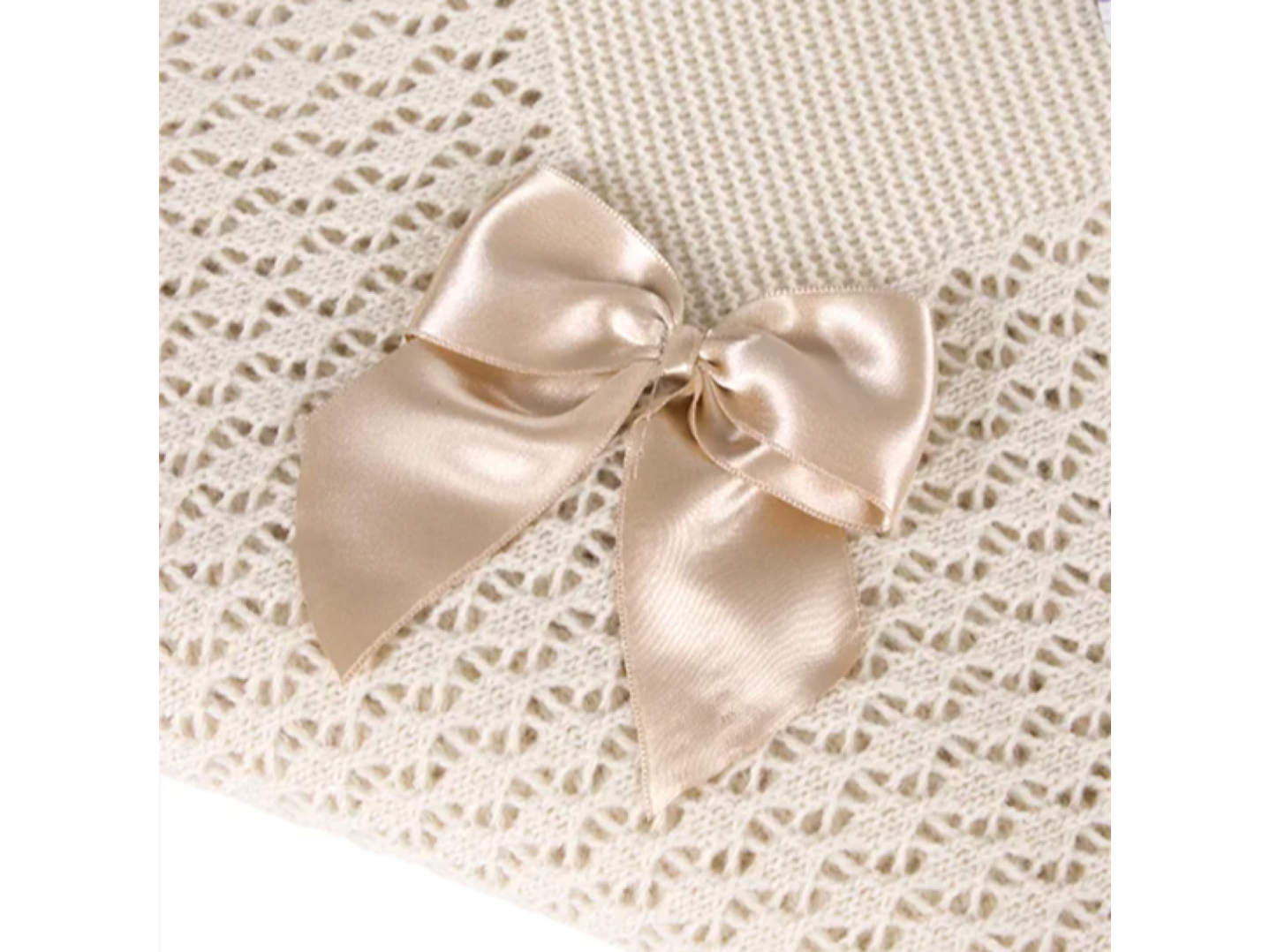 Manta em malha trabalhada Laço 3