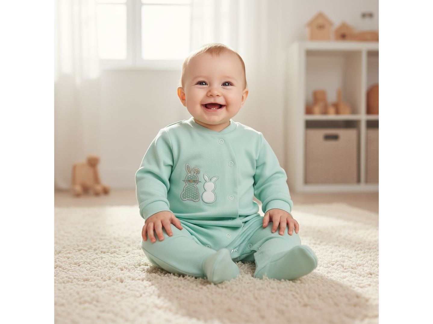 Babygrow em algodão - 3 meses (57-62 cm) 1