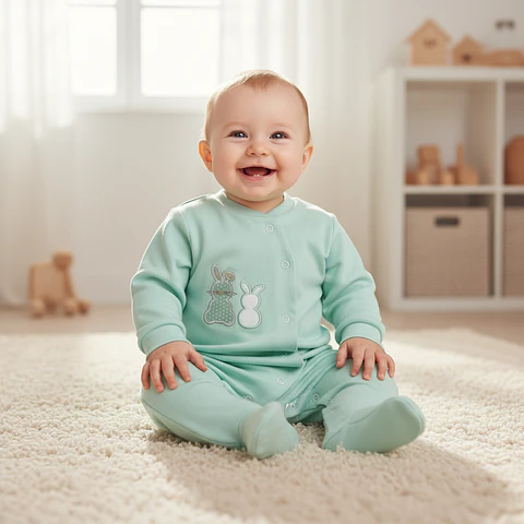 Babygrow em algodão - 3 meses (57-62 cm)