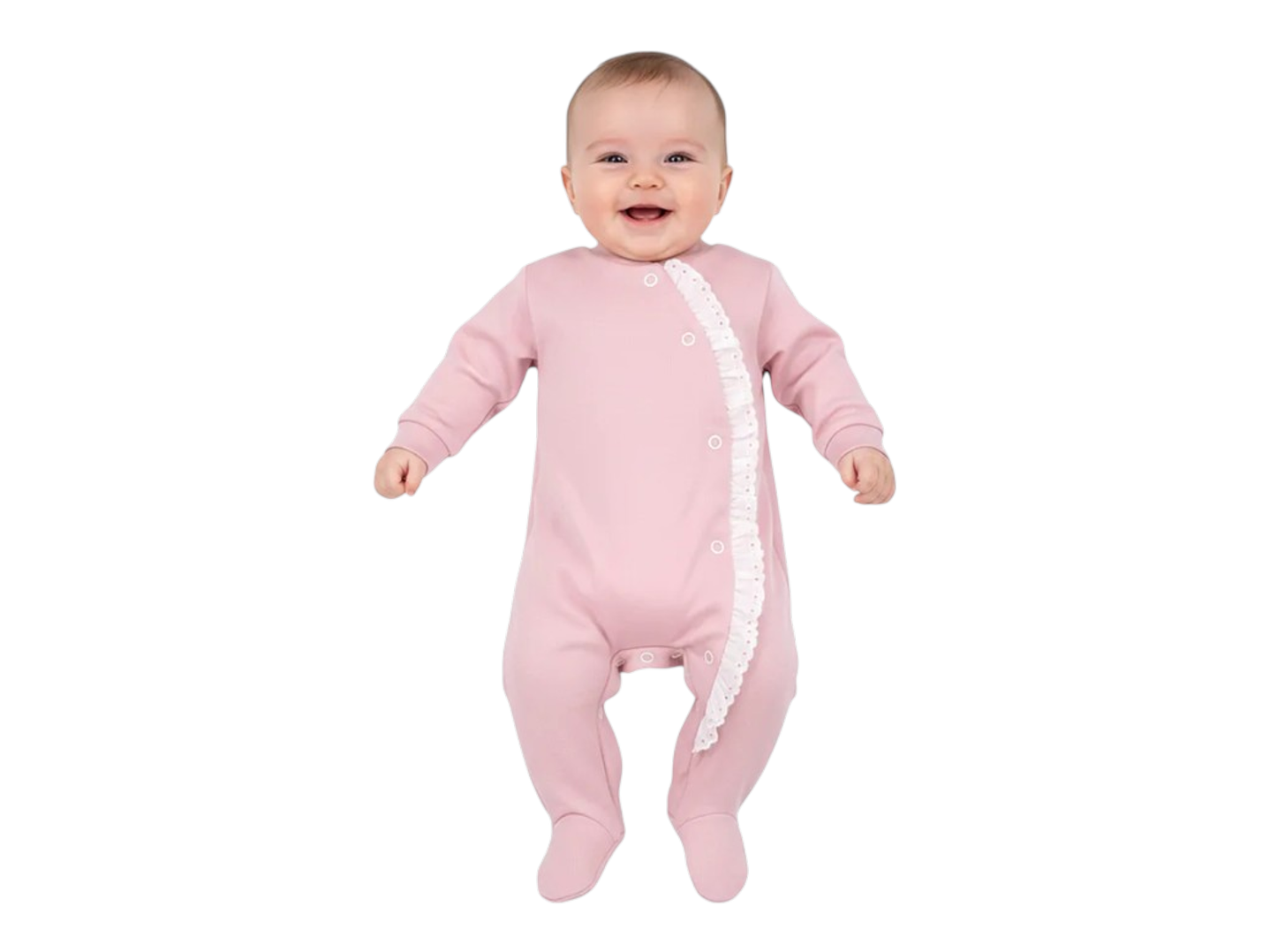 Babygrow em algodão com bordado inglês - 0 e 1 mês 1