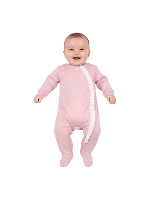 Babygrow em algodão com bordado inglês - 0 e 1 mês