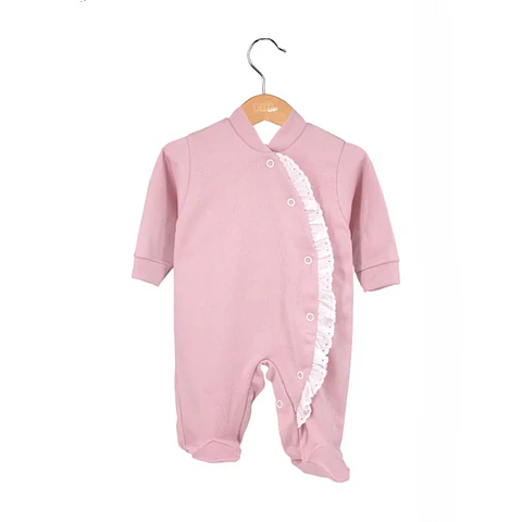 Babygrow em algodão com bordado inglês - 0 e 1 mês