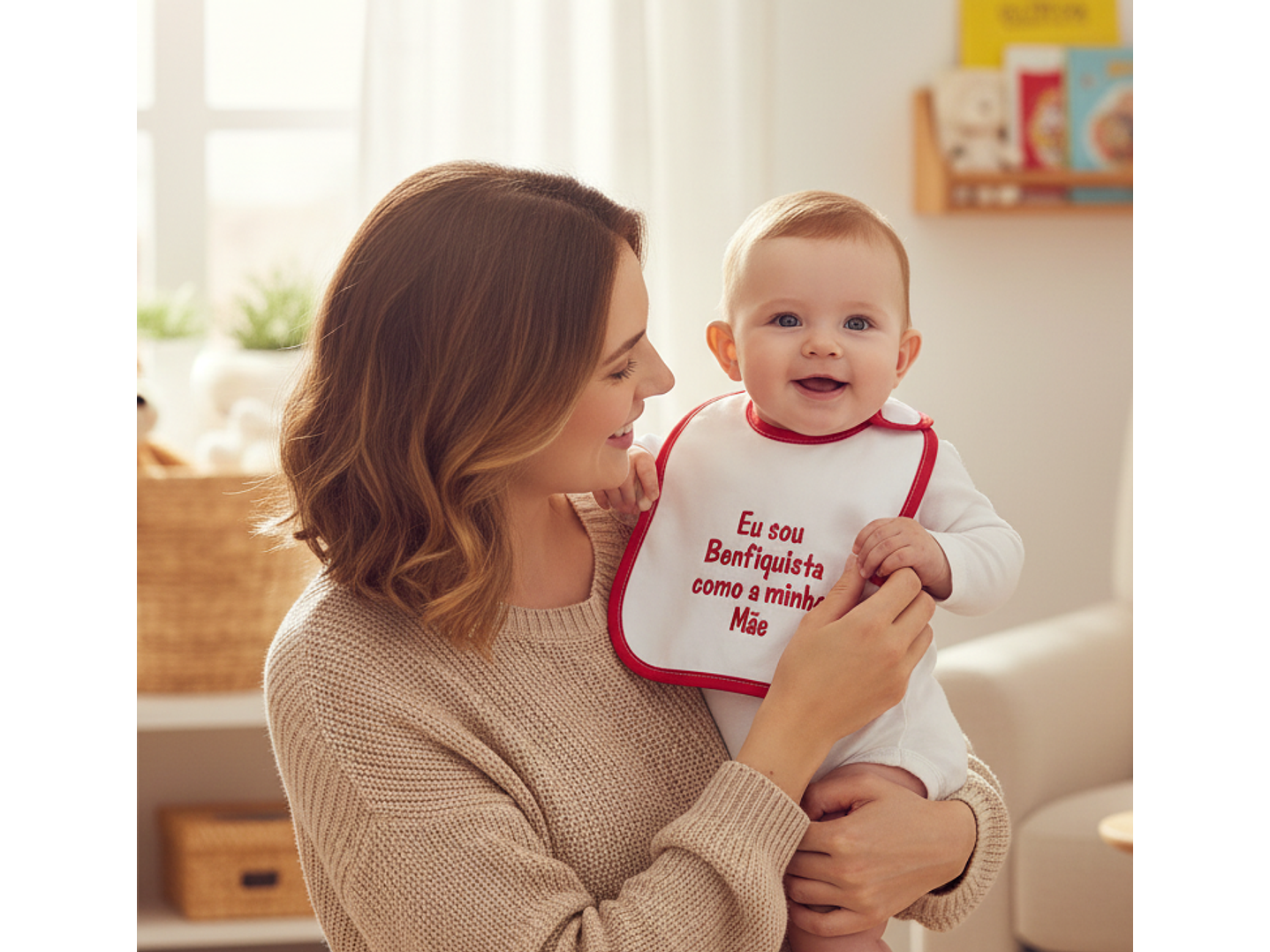Babete de Atilho Impermeável com Frases Divertidas 2