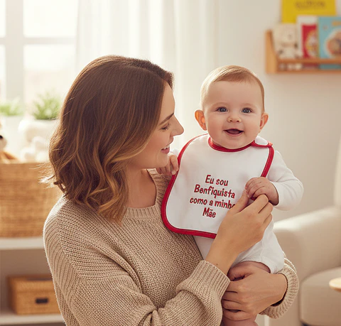 Babete de Atilho Impermeável com Frases Divertidas