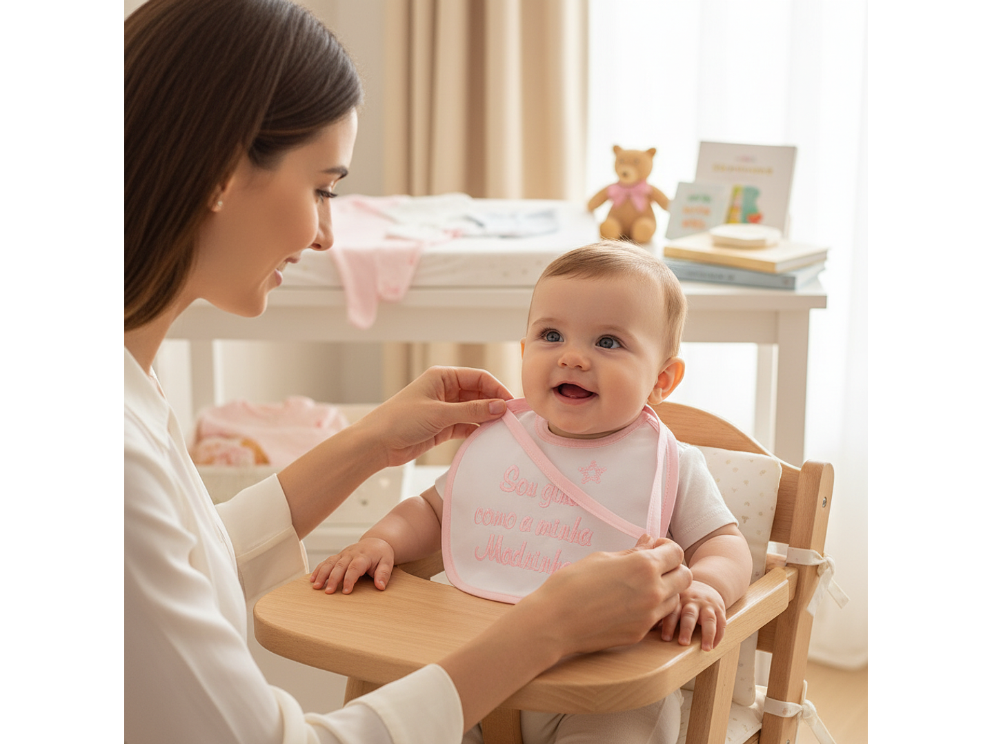 Babete de Atilho Impermeável com Frases Divertidas 3
