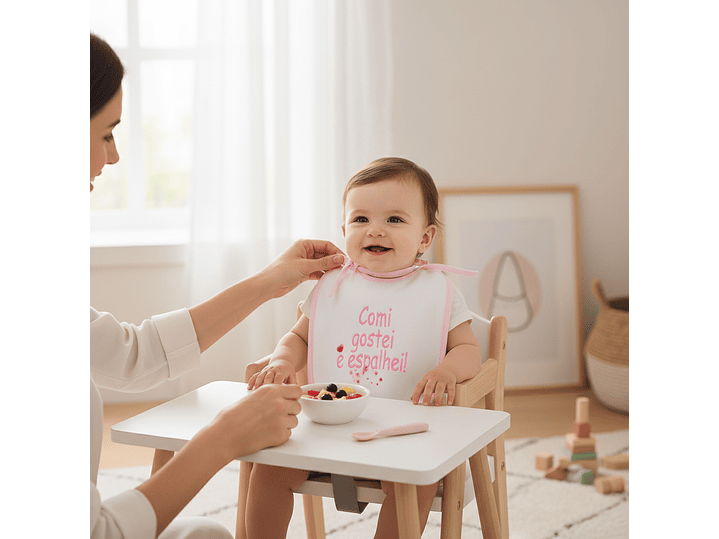Babete de Atilho Impermeável com Frases Divertidas 4