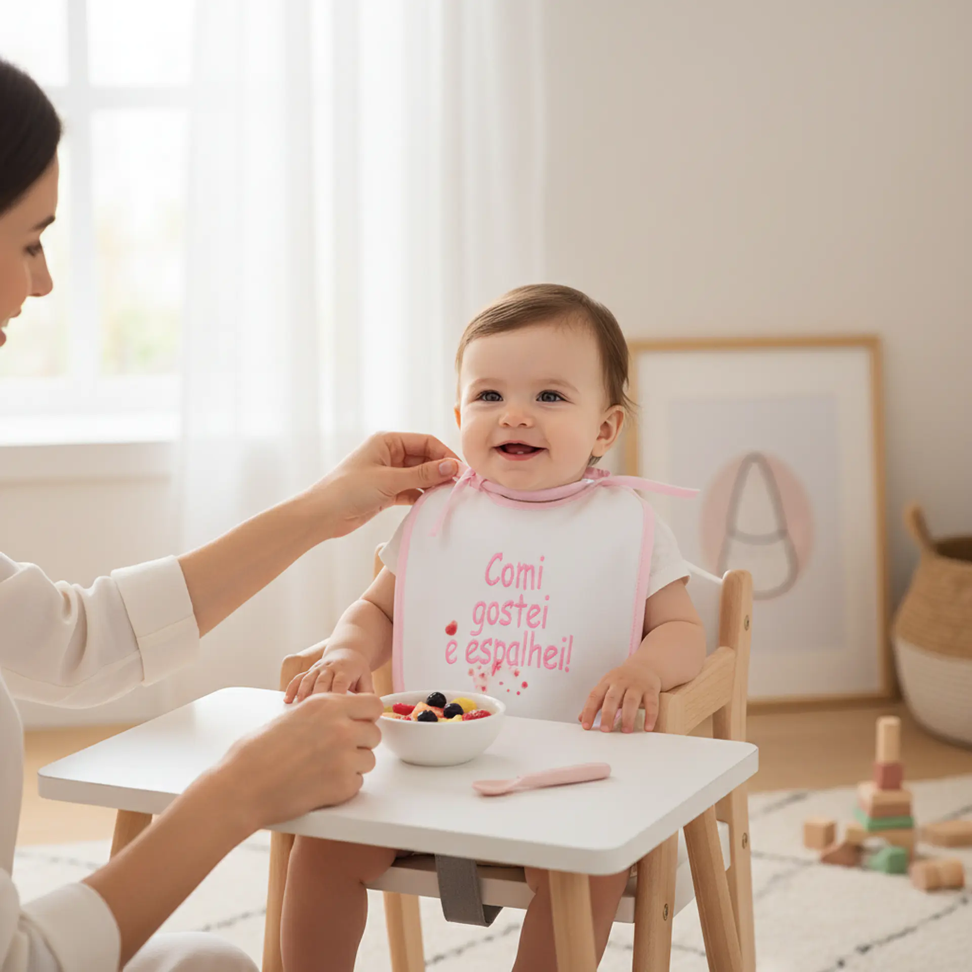 Babete de Atilho Impermeável com Frases Divertidas 4