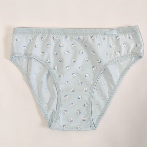 Bikini de algodão estampado abelhas marca Margarida - pack de 4