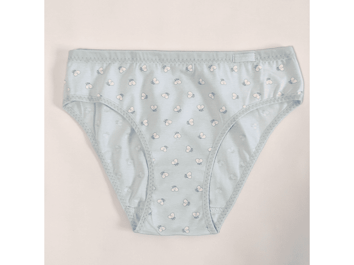 Bikini de algodão estampado abelhas marca Margarida - pack de 4 1