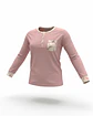 Pijama em algodão - rosa velho - Thumbnail 3