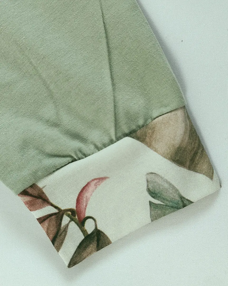 Pijama em algodão - verde 6