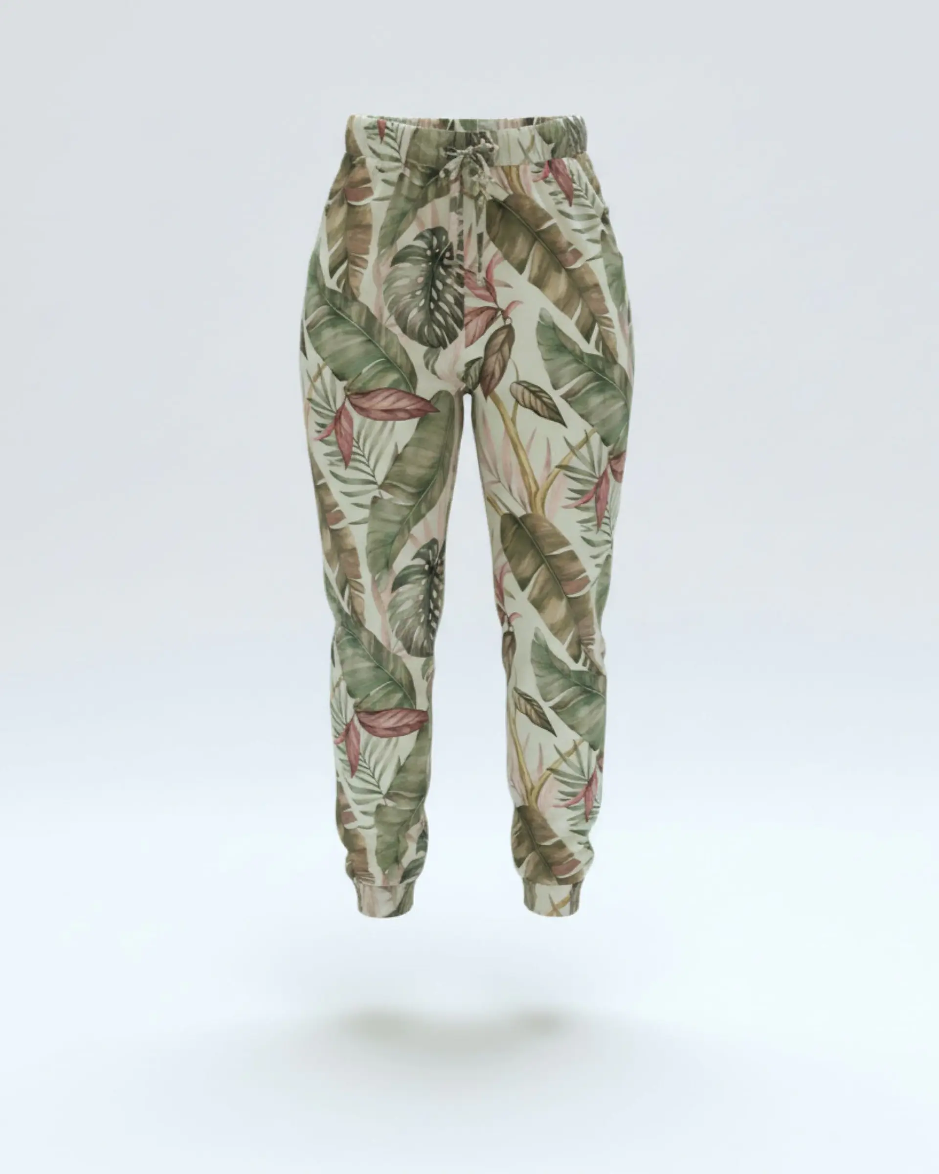 Pijama Rosa Velho com Elefante e Calças Tropicais 4