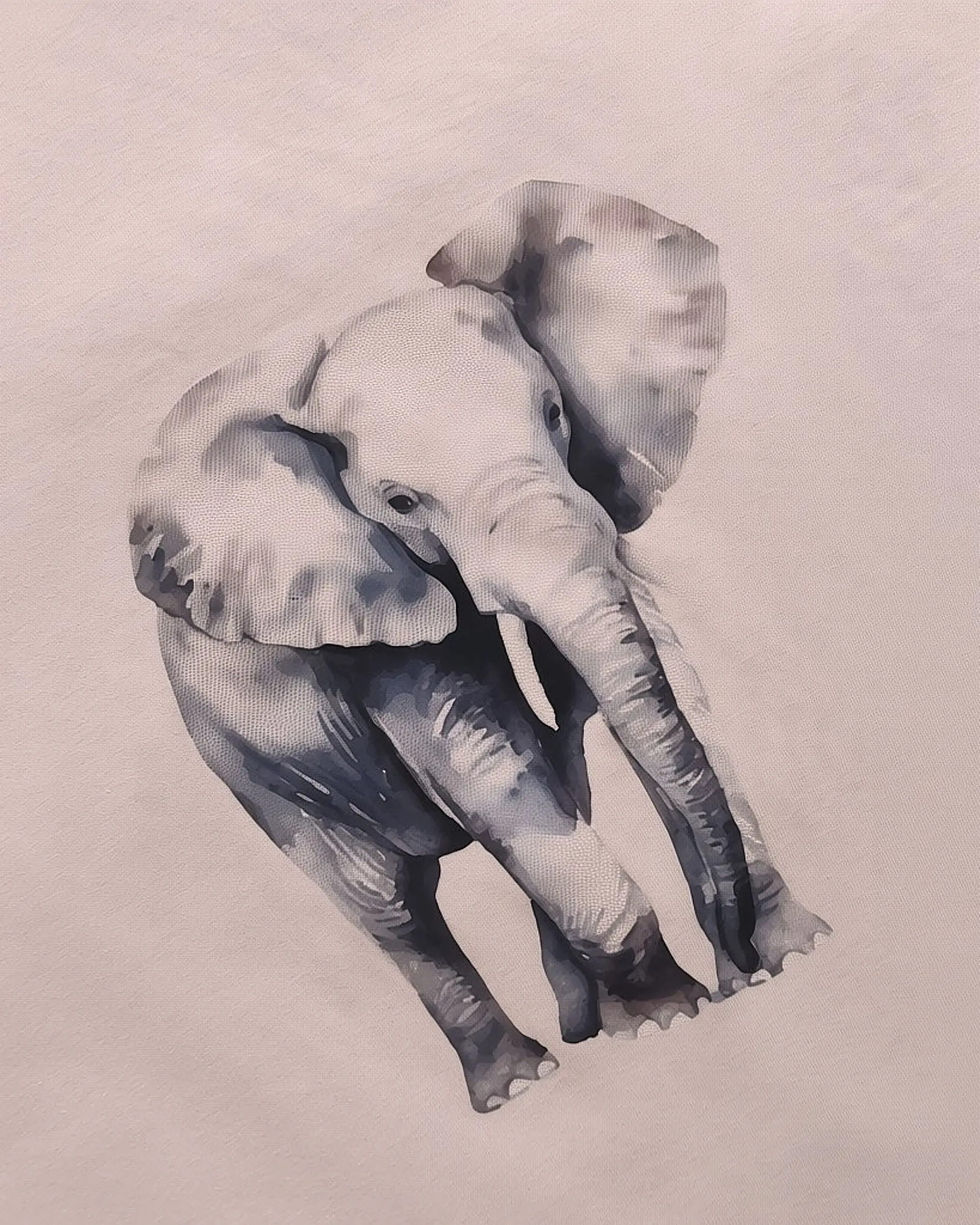Pijama Rosa Velho com Elefante e Calças Tropicais 5