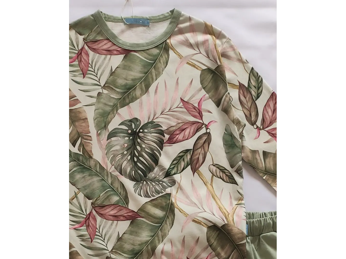 Pijama de mulher em algodão com decote redondo  5