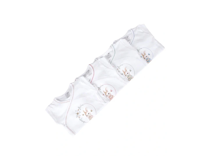 Body+collant de trespasse em algodão Coelho da Primavera 3