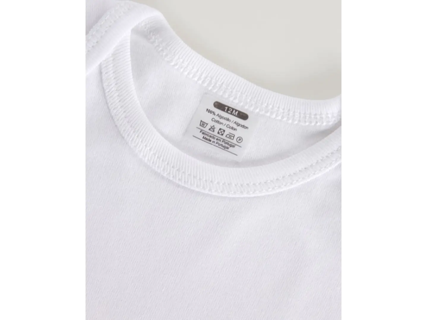 Body de bebé em algodão sem carda - tamanho 1 mês (51-55 cm) 2