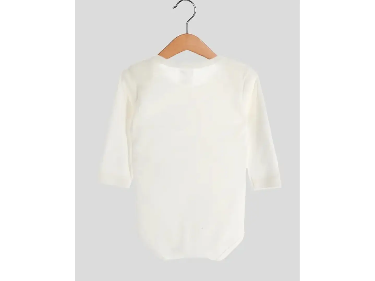 Body de bebé em algodão sem carda - tamanho 1 mês (51-55 cm) 4