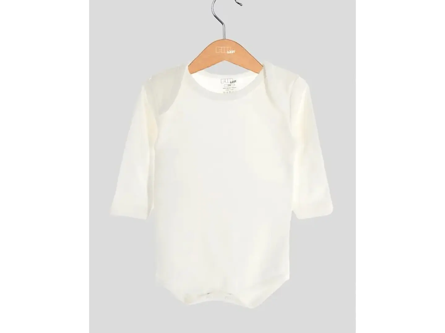 Body de bebé em algodão sem carda - tamanho 6 meses (60-65 cm)  3