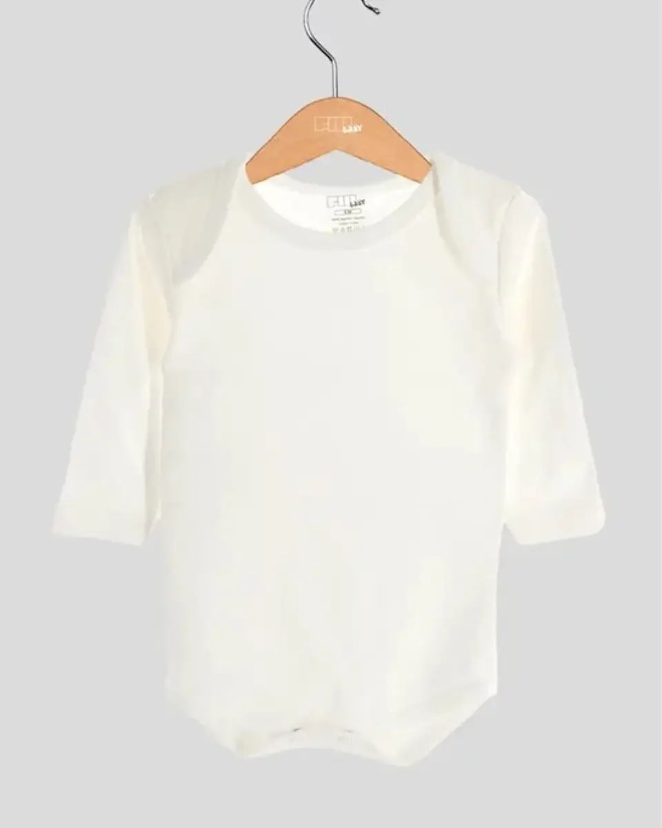 Body de bebé em algodão sem carda - tamanho 6 meses (60-65 cm)  3